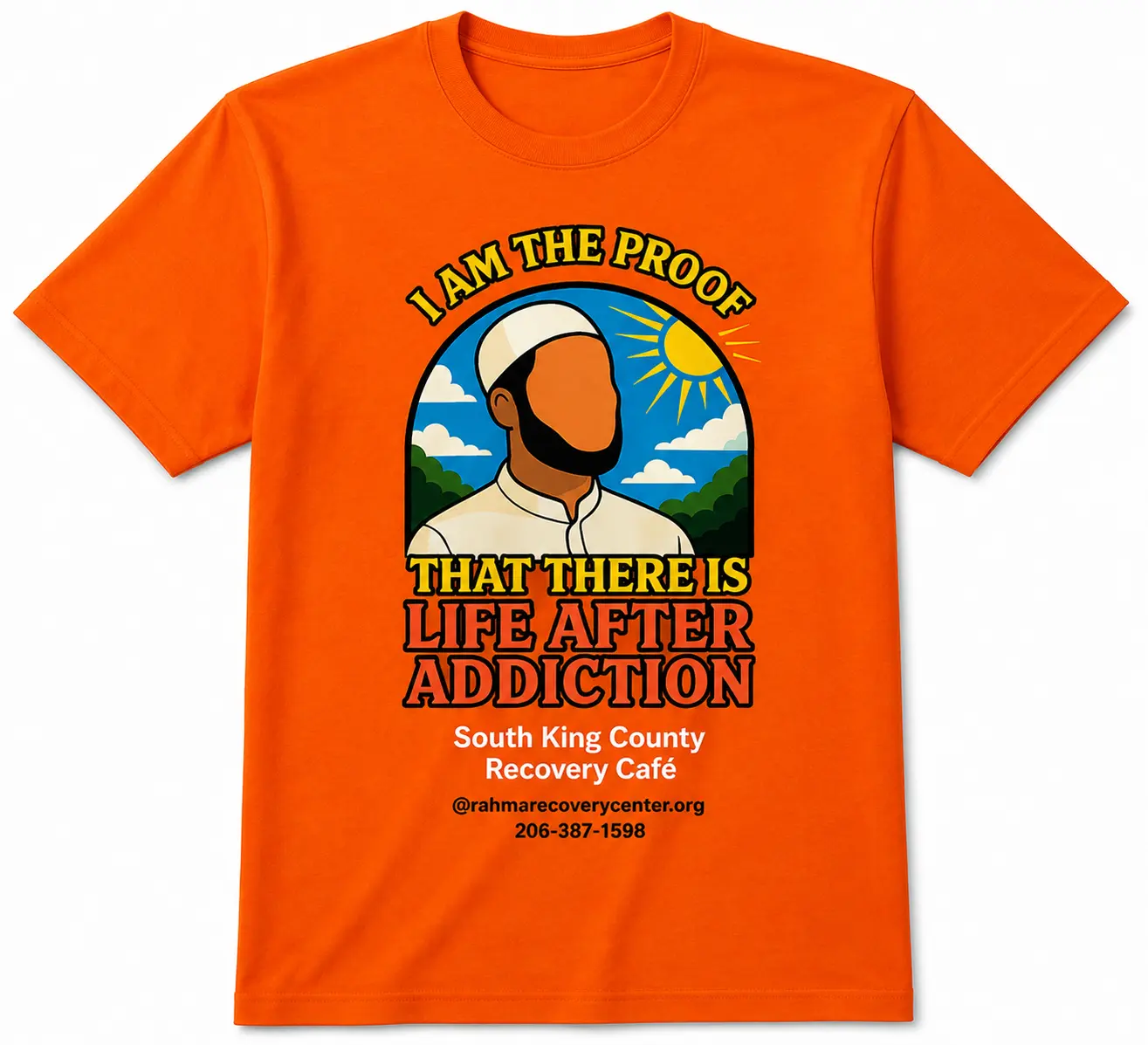 Life After Addiction Graphic T-Shirt | Orange