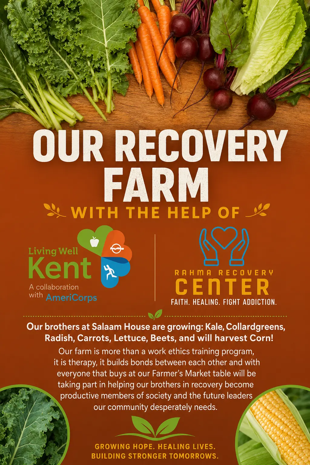 Our Recovery Farm — with the help of Living Well Kent and Rahma Recovery Center